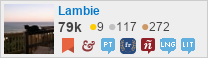 profile for Lambie on Stack Exchange, a network of free, community-driven Q&A sites